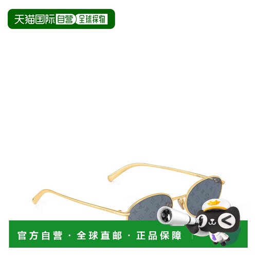 自营欧洲直邮LV路易威登 Bright女士银色金属圆形太阳眼镜太阳镜