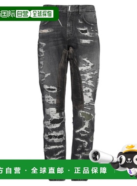 1h可退 香港直邮Givenchy 纪梵希 男士 直筒裤 black黑色 舒适时