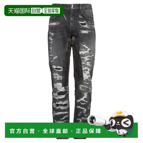 1h可退 香港直邮Givenchy 纪梵希 男士 直筒裤 black黑色 舒适时