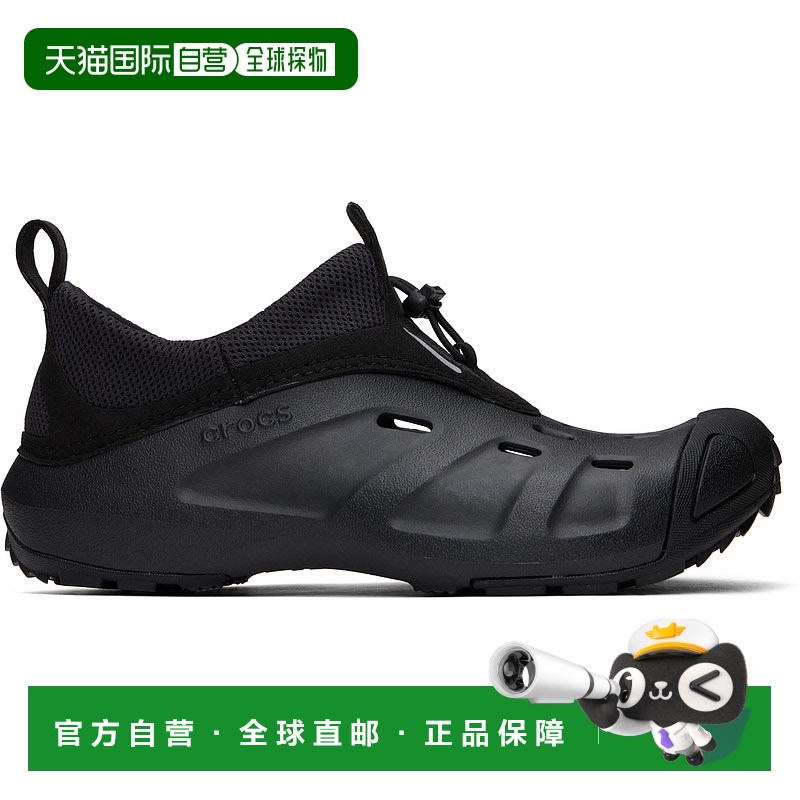 1h可退 香港直邮Crocs卡骆驰男士黑色QuickTrailLow旅行凉鞋