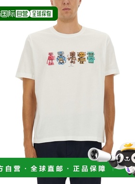 1h可退 香港直邮Paul Smith 男士 ROBOT 印花T恤 M2R011RTP541401