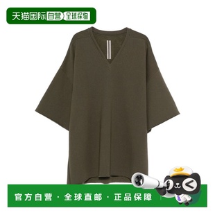 1h可退 香港直邮rick owens 瑞克 欧文斯 男士 TOMMY V领T恤 RU02