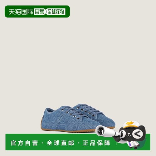自营欧洲直邮Givenchy纪梵希 Slim女士丹宁蓝牛仔布低帮运动鞋