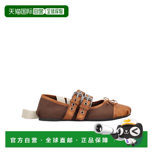 1h可退 香港直邮MIU MIU 女士休闲鞋 5F608E3ZMJF005F0ZC8 CO 棕