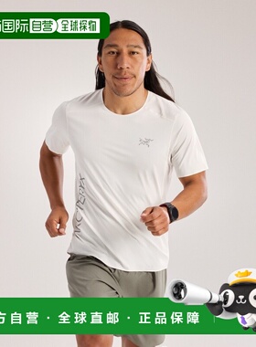 自营1h可退 欧洲直邮ARCTERYX始祖鸟NORVAN DOWNWORD图案短袖T恤