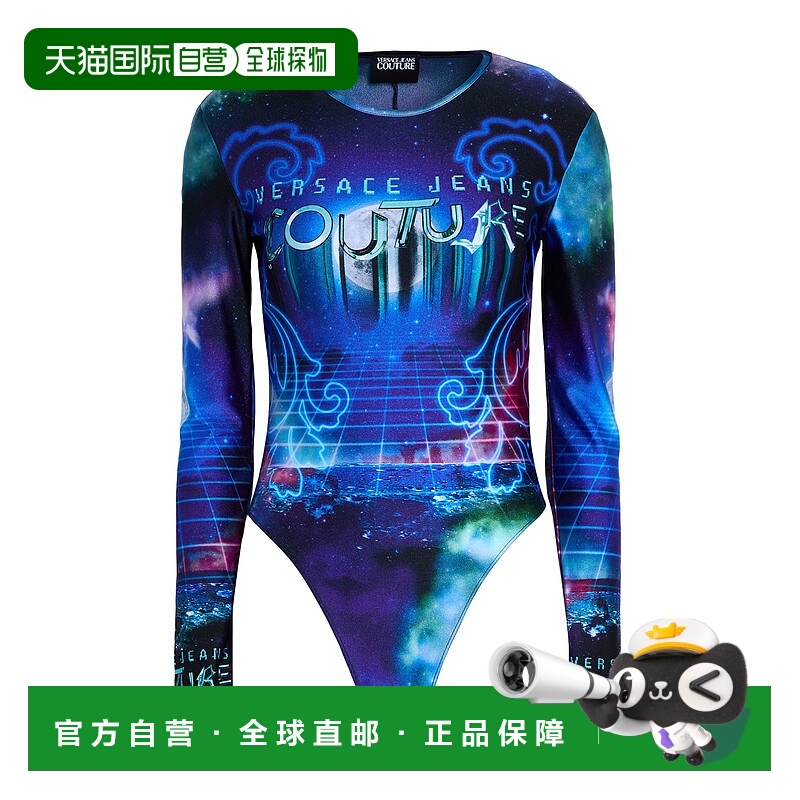 1h可退 香港直邮Versace Jeans 范思哲 女士 连体衣 blue蓝色 舒