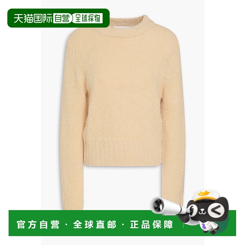 香港直邮Ami Paris 女士 磨毛针织毛衣 FKS026KN0021718CREMEVANI