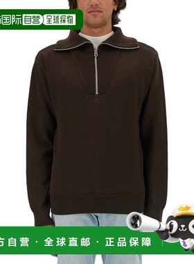 1h可退 香港直邮Courreges 男士 羊毛长袖毛衣 324MPU171FI0036