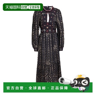 香港直邮SEA 海洋 女士 中长连衣裙 black黑色 舒适时尚