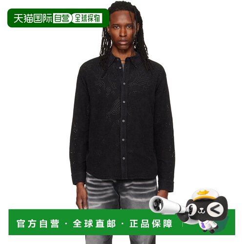 香港直邮Isabel Marant 伊莎贝尔 玛兰 男士 黑色 Cybilio 牛仔衬