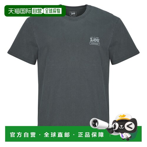 欧洲直邮Lee衣服男短袖T恤衫黑色WW GRAPHIC TEE
