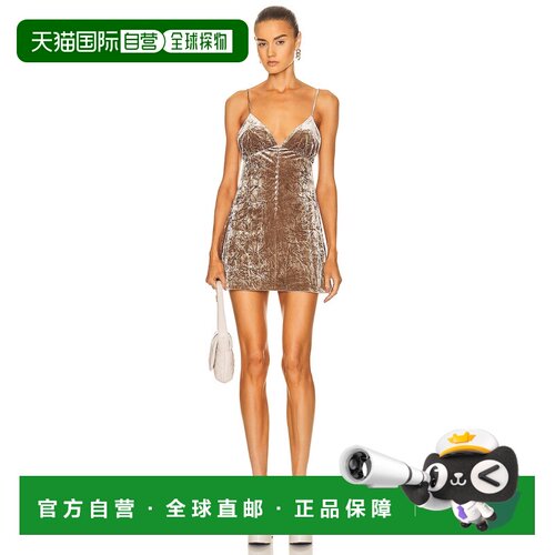 香港直邮SaintLaurent圣罗兰女士短款连衣裙吊带【付后1h可退】