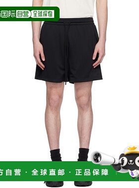1h可退 香港直邮Represent 男士 黑色短裤 MLM71025 black黑色 舒