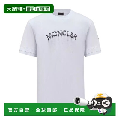 香港直邮Moncler 徽标印花T恤 J10918C0000289A17男装