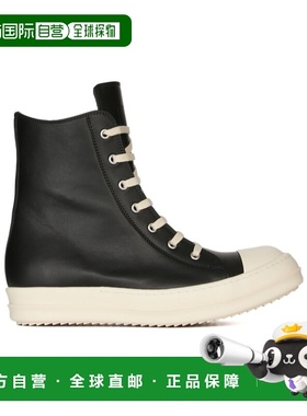 香港直邮Rick Owens 系带高帮休闲鞋 RU01F2890LCO高帮鞋
