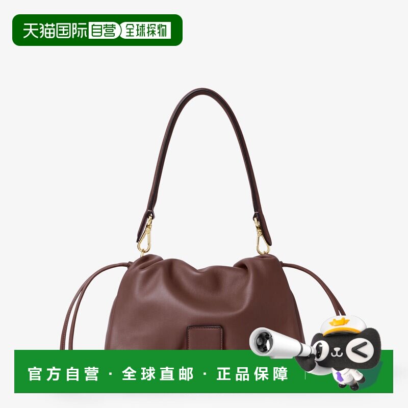 欧洲直邮Mamma Baguette Medium-Sac en Cuir Acajou Nappa斜挎包