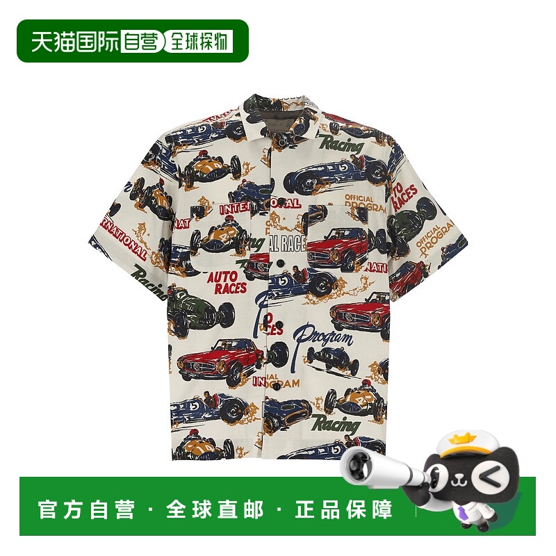 香港直邮Sacai 印花短袖衬衫 2503653M气质减龄舒适百搭高级感