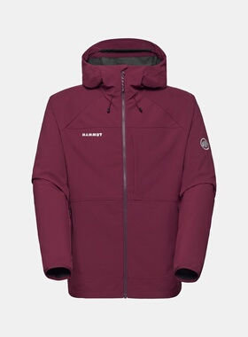自营Mammut Ultimate Comfort SO 男士连帽软壳夹克外套