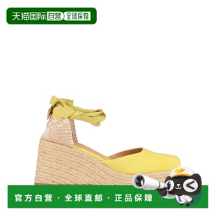 1h可退 香港直邮CastaÑer 女士 帆布面凉鞋 green绿色 舒适时尚