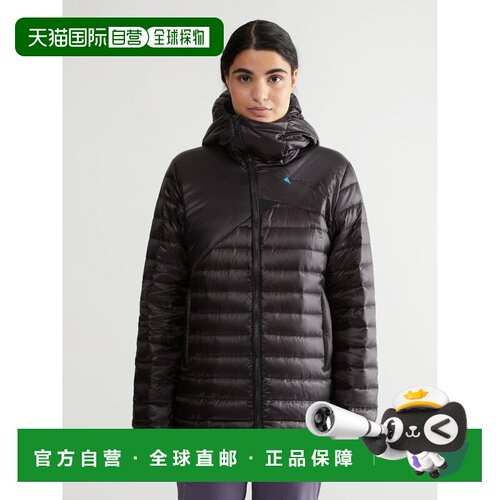 自营欧洲直邮Klattermusen攀山鼠 Lopt女士黑色尼龙鹅绒连帽夹克