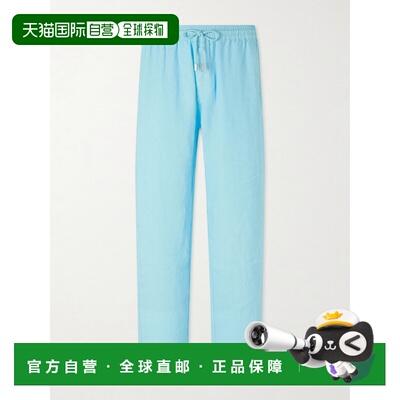 1h可退 香港直邮Vilebrequin 男士 Pacha 直筒亚麻抽绳裤子 PACAU