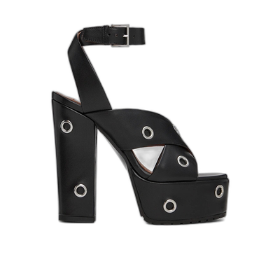 香港直邮Alaia 露趾高跟鞋 AA3S070CK181松糕鞋