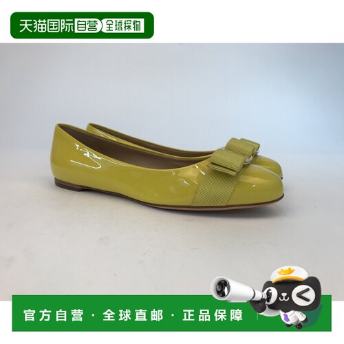 香港直邮Salvatore Ferragamo 蝴蝶结装饰平底鞋 058430菲拉格慕