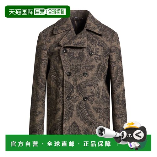 香港直邮Etro 艾特罗 男士 大衣 grey灰色 舒适时尚