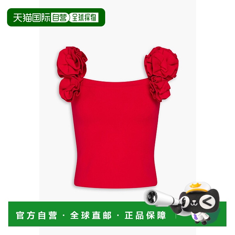 1h可退 香港直邮magda butrym 女士 花朵装饰针织上衣 RE23KNITWE