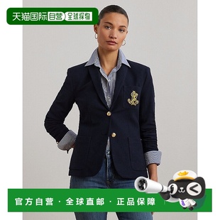 欧洲直邮RalphLauren拉夫劳伦 Lauren金银丝刺绣提花西装外套长袖