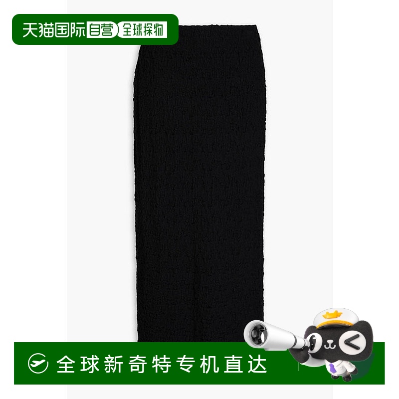 1h可退 香港直邮VINCE 女士 抽褶棉混纺针织中长半身裙 V94678419