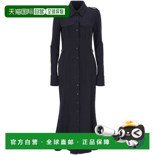 香港直邮Mugler 穆勒 女士 MUGLER 墨色连衣裙 26F1RO18601035611