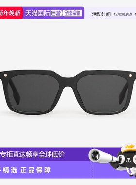 欧洲直邮Burberry/博柏利 男士黑色醋酸纤维太阳镜新款