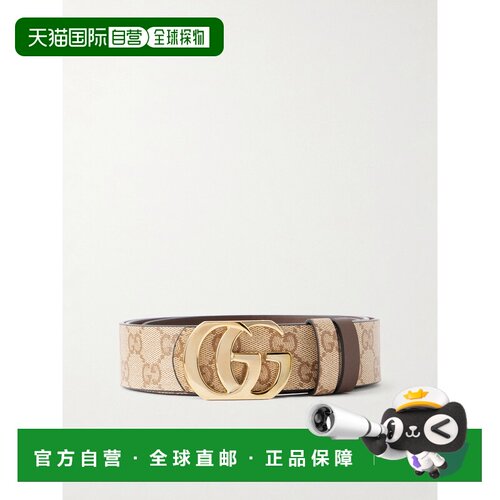 1h可退 Gucci 古驰 男士 GG Supreme 布织皮带 874723AAGRK腰带