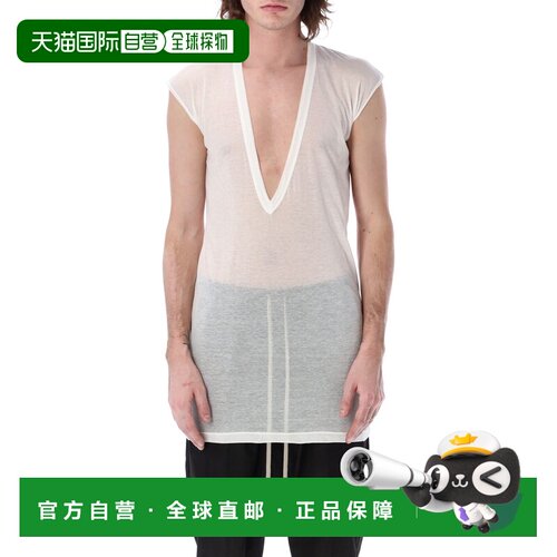 1h可退 香港直邮RICK OWENS 男士T恤 RU01F2157UC11 SS2026 乳白