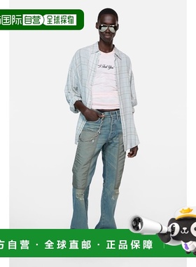 欧洲直邮ACNE(艾克妮)亚麻格子衬衫