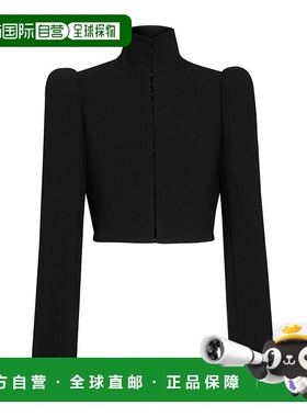 香港直邮Alaia 羊毛高领夹克 AA9V1164T582B短款