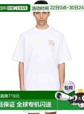 香港直邮Casablanca 男士 白色 Collage D'Icônes Graphique T恤