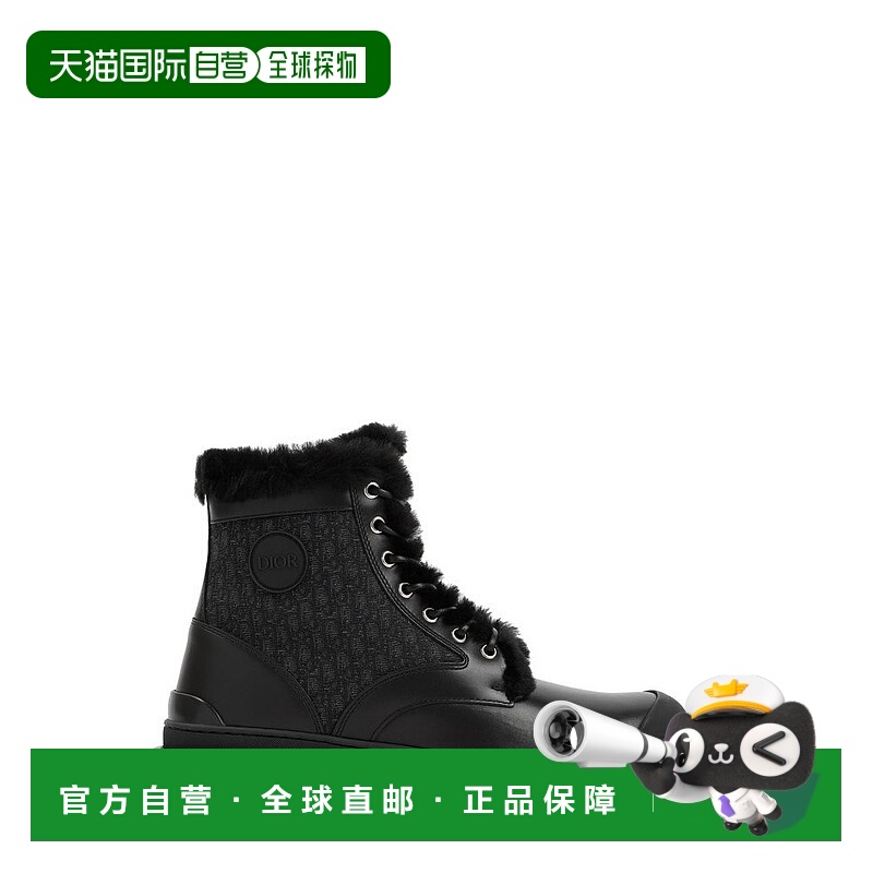 1h可退 香港直邮Dior Homme 迪奥 桀傲 男士 Monogram 繫帶踝靴 3