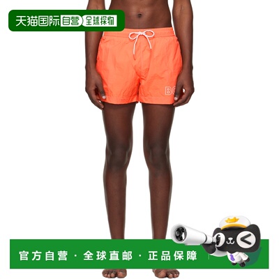 香港直邮BOSS 波士 男士 橙色 Outline Logo Print 泳裤 50469280