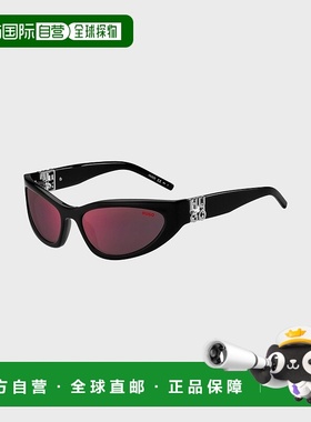 自营欧洲直邮HUGO BOSS雨果HUGO RED带 3D 字母的黑色醋酸纤维太