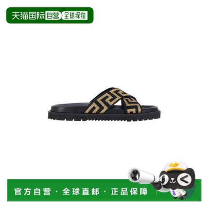 香港直邮versace 范思哲 男士 圆头拖鞋 10161881A14635一脚蹬