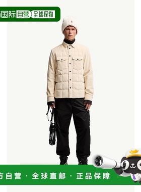 欧洲直邮MONCLER (2025) Gelt 罗纹羽绒服衬衫外套夹克