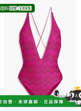 香港直邮MISSONI 米索尼 女士 金属感钩花泳衣 MC22SP03BR00ZXONE