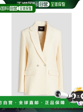 香港直邮Maje 女士 棉混纺西装外套 MFPVE00490 white白色 舒适时