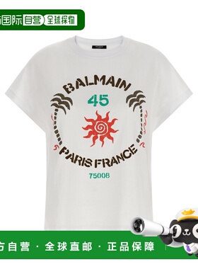1h可退 香港直邮BALMAIN 女士T恤 GF0EG064BD56GSR SS2026 白色 '