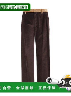 香港直邮Marni 腰带环休闲裤 PUMU0320Q0UTC550