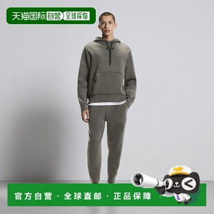 自营欧洲直邮On昂跑 Focus Tech男士运动裤休闲裤棉混纺灰色裤子