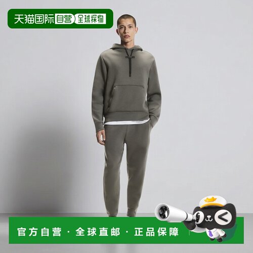 自营欧洲直邮On昂跑 Focus Tech男士运动裤休闲裤棉混纺灰色裤子
