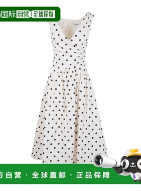 1h可退 香港直邮Self-Portrait 波点棉质中长连衣裙 RS26209MCCRE